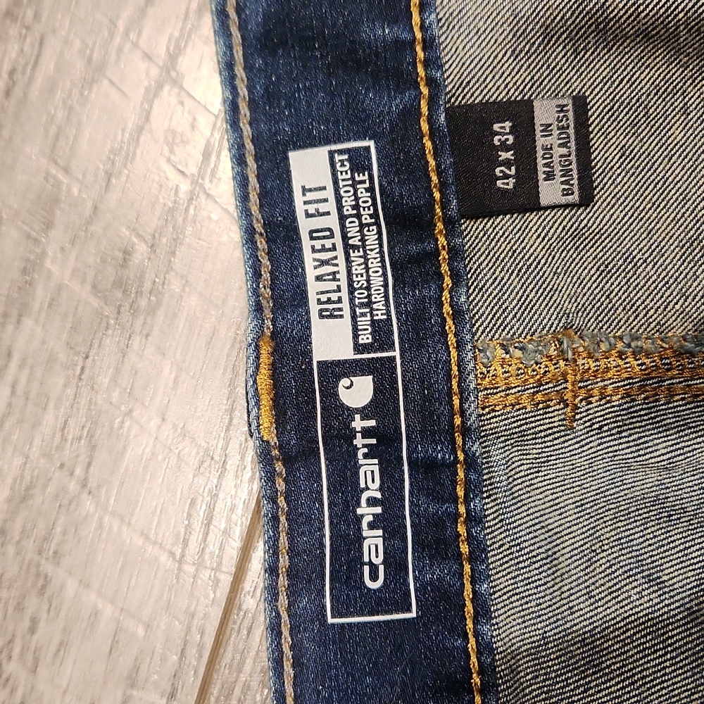 EUC Carhartt Relaxed Fit Rugged Flex  Men's sz 42 x 34 Utility Jean's - Picture 3 of 9